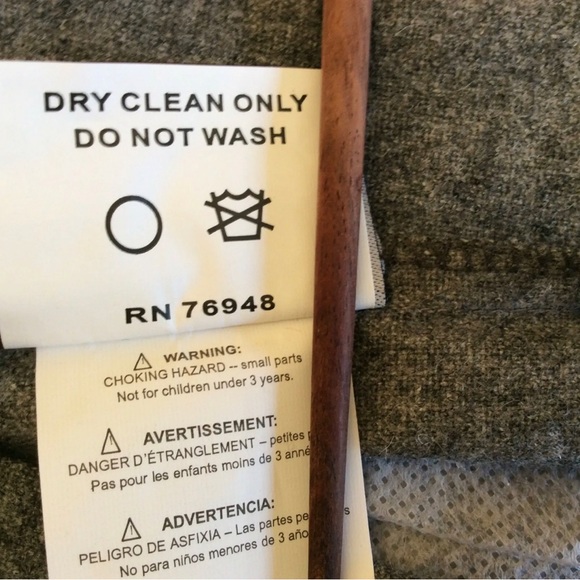 Michael Kors MK Home Decorative Pillow Cover Square 26x26 Wool Rayon Metal Studs - Picture 6 of 6